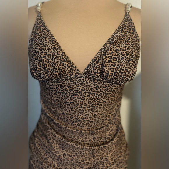 Chic Leopard Print Tankini Skirt Set - Picture 4 of 13